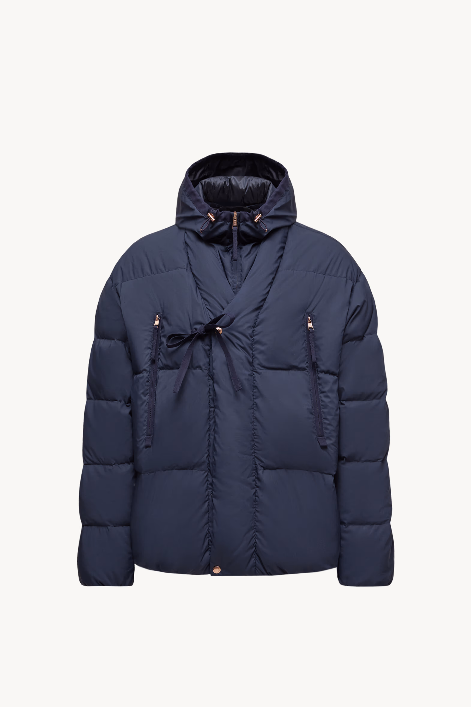 Moncler x Gilga Farm Designed by Donald Glover Tangelo Short Down Jacket Men Navy Blue Moncler 2